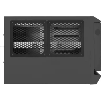 Caixa de servidor de armazenamento SilverStone CS381 Micro-ATX, 8 baías hot-swap de 3,5 polegadas, preta