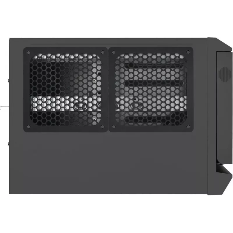 Caixa de servidor de armazenamento SilverStone CS381 Micro-ATX, 8 baías hot-swap de 3,5 polegadas, preta