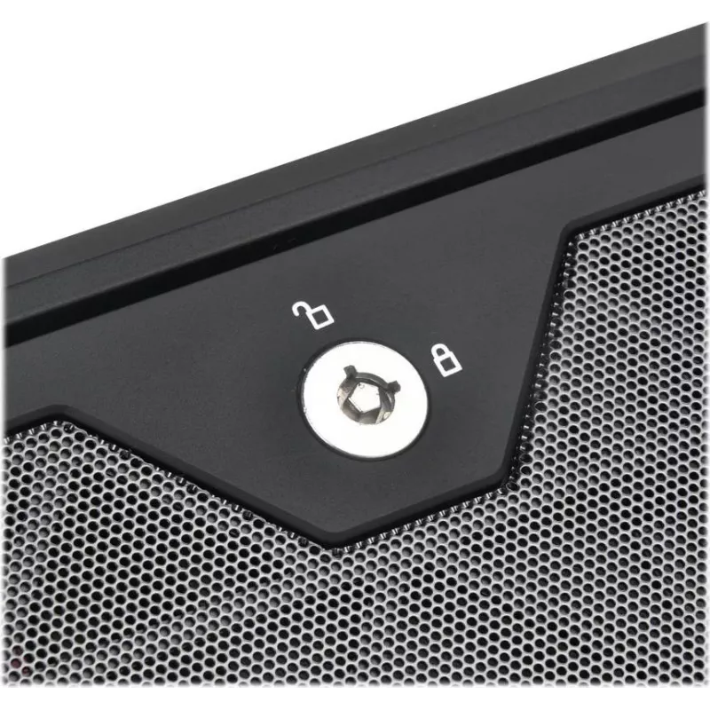 Caixa de servidor de armazenamento SilverStone CS381 Micro-ATX, 8 baías hot-swap de 3,5 polegadas, preta