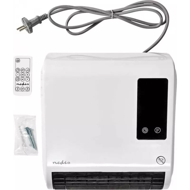 Termoventilador cerâmico Nedis HTBA20WT 1500 W branco/cinzento para até 20 m²
