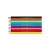 Lápis de cor aguareláveis Caran d'Ache Swisscolor Kawaii Candy, conjunto de 12, sextavados, madeira de cedro 1285.802