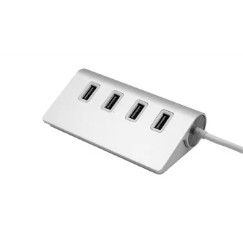 EXSYS EX-1134-2 Hub USB 3.2 Gen 1 de 4 portas com cabo USB-C e adaptador USB-A