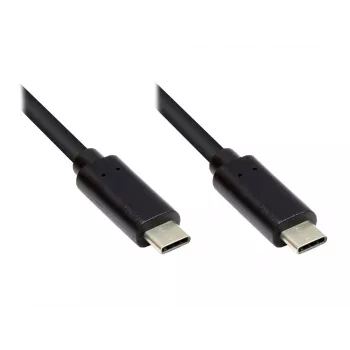 EXSYS EX-K1585-0.5 Cabo USB-C para USB-C 0,5m Preto