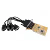 EXSYS Placa Serial PCI RS-232 de 4 portas com chipset FTDI (EX-41084)