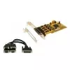 EXSYS EX-41384 Placa Serial PCI RS-232 de 4 portas com suporte Low-Profile
