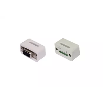 Adaptador serial EXSYS EX-47995 D-SUB 9 pinos para bloco de terminais 5 pinos, branco
