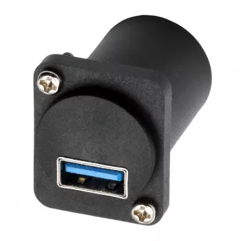 Adaptador de encaixe EXSYS EX-49155 USB 3.2 Gen 1 tipo D, conector fêmea USB-A para conector fêmea USB-B