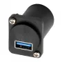 Adaptador de encaixe EXSYS EX-49155 USB 3.2 Gen 1 tipo D, conector fêmea USB-A para conector fêmea USB-B