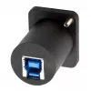 Adaptador de encaixe EXSYS EX-49155 USB 3.2 Gen 1 tipo D, conector fêmea USB-A para conector fêmea USB-B