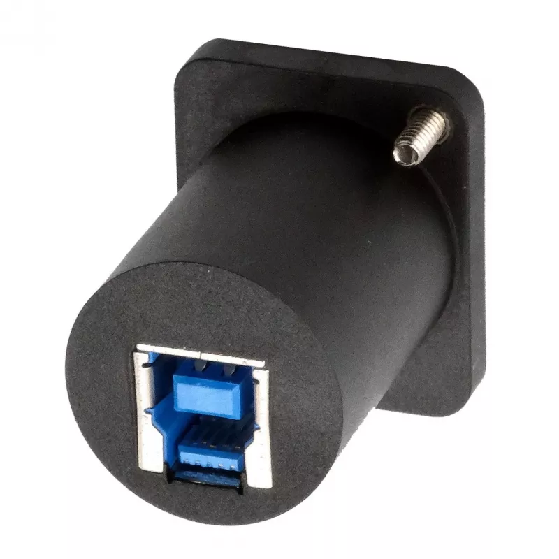Adaptador de encaixe EXSYS EX-49155 USB 3.2 Gen 1 tipo D, conector fêmea USB-A para conector fêmea USB-B