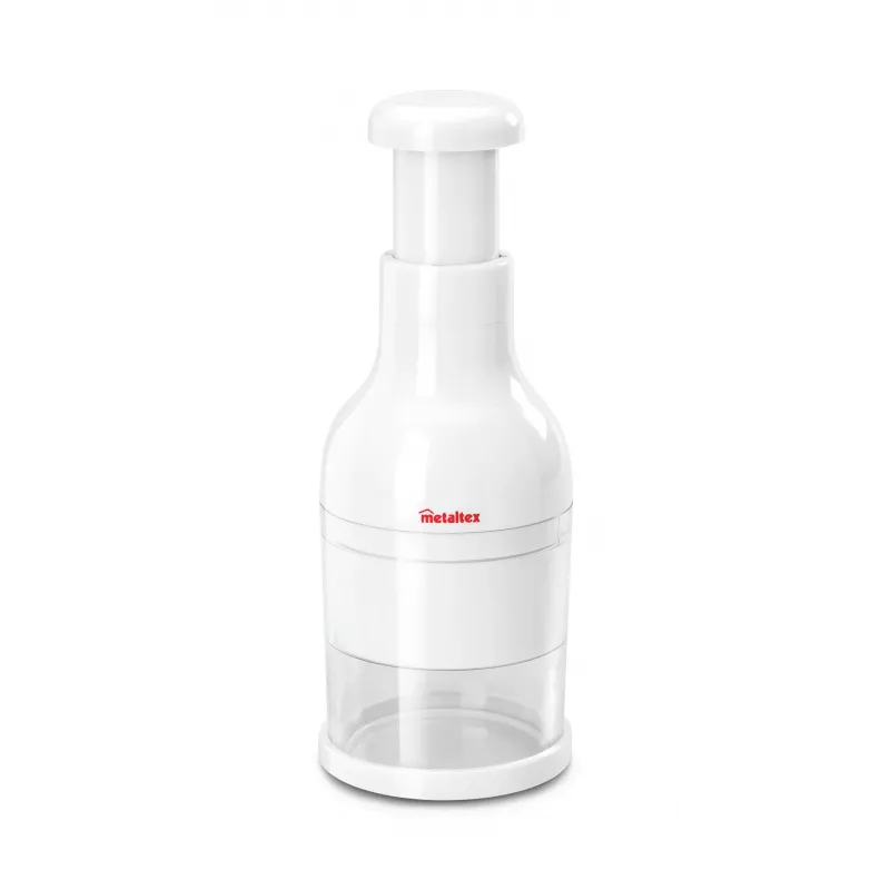Cortador de cebola Metaltex Twist, branco - cortador manual de legumes com lâminas de aço inoxidável extra afiadas 251305014