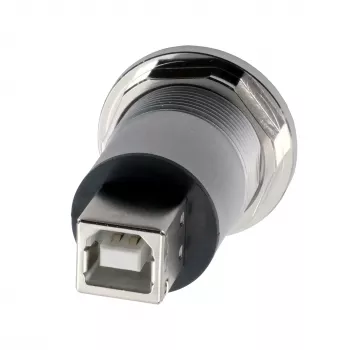 Adaptador de encastrar metálico USB 2.0 tipo B fêmea a fêmea EXSYS EX-49192