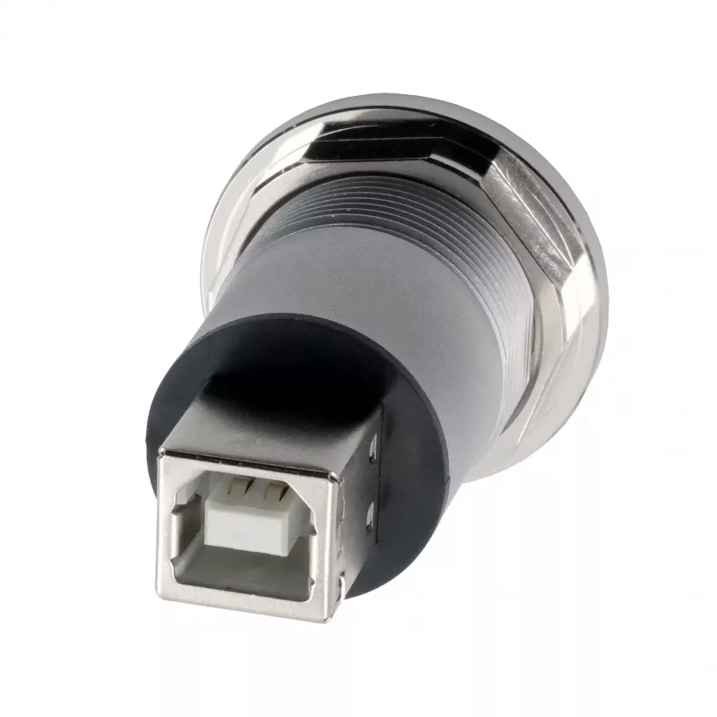 Adaptador de encastrar metálico USB 2.0 tipo B fêmea a fêmea EXSYS EX-49192