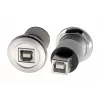 Adaptador de encastrar metálico USB 2.0 tipo B fêmea a fêmea EXSYS EX-49192