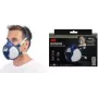 Máscara respiratória semifacial reutilizável 3M 4279+, ABEK1P3, azul/branco, sem manutenção, filtros integrados 4279-1