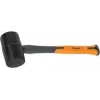 Martelo de borracha Bradas 450 g cinzento-escuro/laranja 340 mm cabo de fibra de vidro punho TPR antiderrapante DIY-HF6045