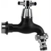 Bradas torneira 3/4 polegadas com válvula de esfera, latão cromado preto mate, 1 unidade (GKK0T3434BK)