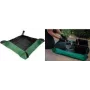Bradas tapete de transplante para plantas, 1000 x 1000 mm, verde/preto, impermeável, material exterior Oxford 600D, material interior PE, 1 unidade (TQ-P2/100)