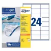 Etiquetas multiusos AVERY 70 x 35 mm branco Ultragrip, 2400 etiquetas (3422-100.FR)