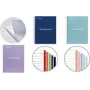 Caderno College Block MIQUELRIUS EMOTIONS, A4, azul-marinho, quadriculado, 120 folhas, 90 g/m², encadernação em espiral, perfurado, 4 furos MR46063