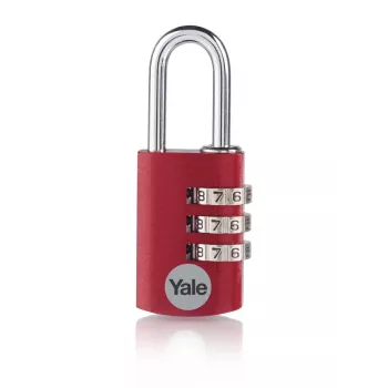 Cadeado de combinação Yale YE3CB/38/131/1/CO 38 mm vermelho