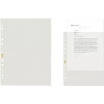 Capas de documentos ELBA Recycling A4, transparentes, 0,08 mm PE, abertura superior, pack de 50