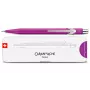 Lapiseira CARAN D'ACHE 844 Colormat-X 0,7 mm, corpo hexagonal de alumínio acetinado violeta 844.605