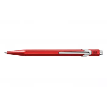 Caneta esferográfica Caran d'Ache 849 Classic Line, corpo vermelho, tinta azul, média 849.070