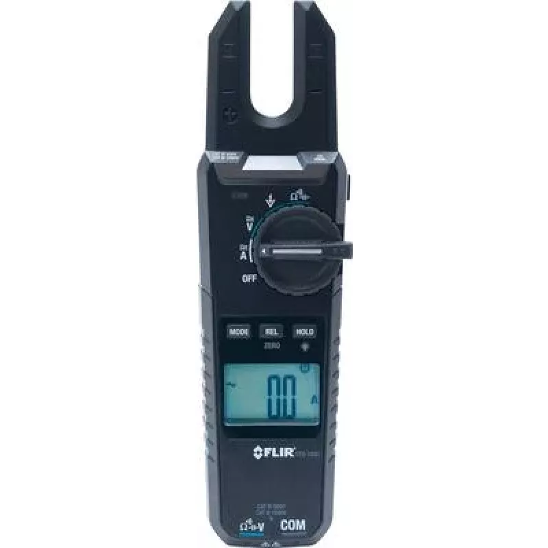 FLIR VT8-1000 multímetro de pinça digital, True RMS, 6000 counts, CAT IV 600V / CAT III 1000V, AC/DC 1000A, abertura da pinça 37 mm