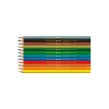 Caran d'Ache Swisscolor Kawaii lápis de aguarela Swiss, conjunto de 12, madeira de cedro, hexagonal 1285.804