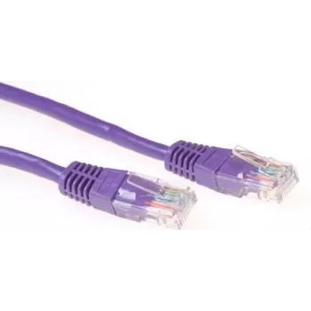 ACT IB4715 Cabo de rede Cat5e U/UTP, RJ45, violeta, 15 m