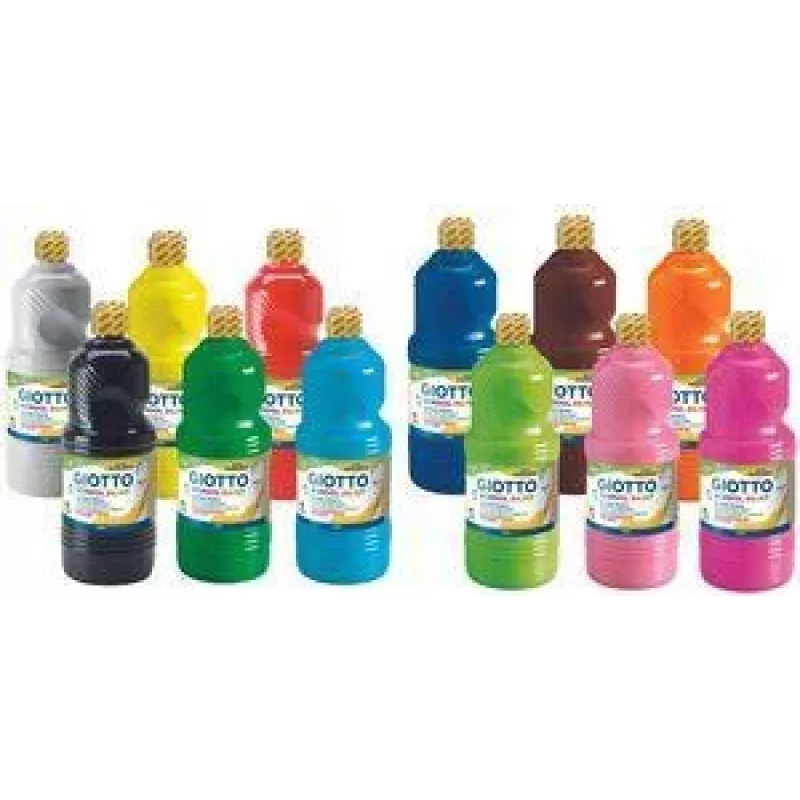 GIOTTO tinta escolar guache, 1000 ml, cores sortidas, F53570000