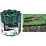 Bradas OBFG 0915 orla para relva, verde ondulada, 150 mm de altura, 9 m de comprimento, plástico resistente às intempéries