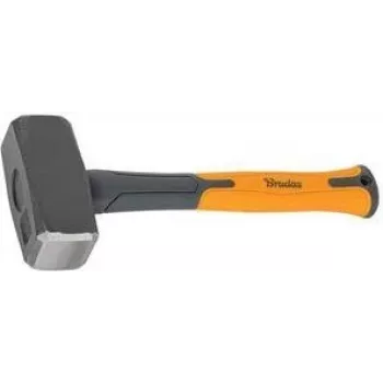 Bradas DIY-HF5100 marreta, 1000 g cabeça, antracite/laranja, 280 mm cabo de fibra de vidro com pega TPR antiderrapante, 1 unid.