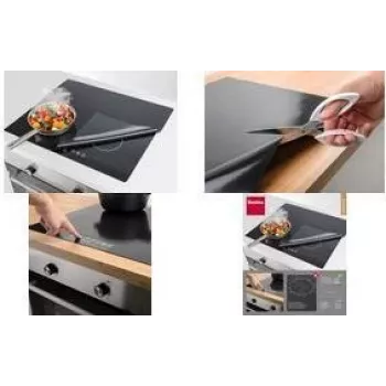 Metaltex tapete de proteção para placa de indução 610 x 520 mm preto fibra de vidro com revestimento de silicone 252495000