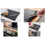 Metaltex tapete de proteção para placa de indução 610 x 520 mm preto fibra de vidro com revestimento de silicone 252495000