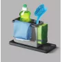Metaltex Tidytex organizador de lava-loiça, plástico, cinzento, 2 suportes extraíveis para esponjas e panos de cozinha 297530109