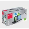 Metaltex Tidytex organizador de lava-loiça, plástico, cinzento, 2 suportes extraíveis para esponjas e panos de cozinha 297530109