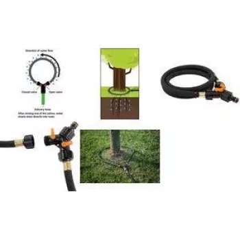 Anel de rega Bradas com válvulas, 1/2 polegada, 2,0 m, pressão máx. 0,7 bar, conduz água à zona radicular (WADC1/220)