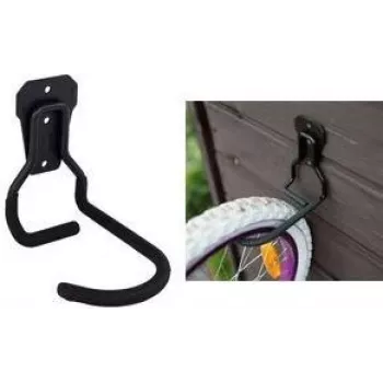 Suporte de parede para bicicleta em J Bradas para cargas pesadas, placa de aço 60 x 85 mm, 3 furos, 1 unid. (DIY-HG2140)