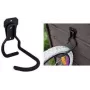Suporte de parede para bicicleta em J Bradas para cargas pesadas, placa de aço 60 x 85 mm, 3 furos, 1 unid. (DIY-HG2140)