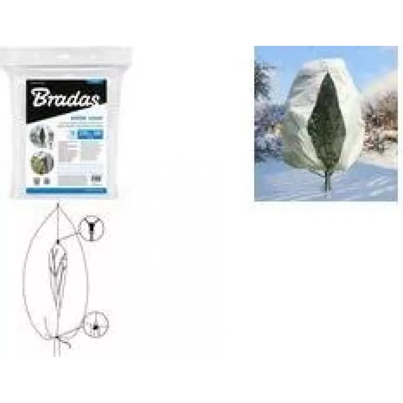 Cobertura de inverno para plantas Bradas, 760 mm de diâmetro, branco, 1,2 x 1,8 m, 50 g/m², 1 unid. AWWC503120180