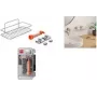 Prateleira de parede Metaltex Reflex Luxy Vacuum-Fix prateada 1 nível 403329000