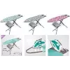 Tábua de passar a ferro METALTEX Antares, antracite, superfície de metal expandido almofadada permeável ao vapor, dobrável com suporte para ferro de engomar 418041080