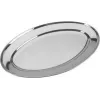 Travessa oval Metaltex, aço inoxidável, polido de alto brilho, 300 mm de largura, prateado, adequada para máquina de lavar louça, 1 unid. 690715010