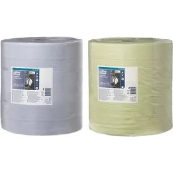 Rolo de papel de limpeza industrial TORK, 3 folhas, verde, 340 m, perfurado, gofrado, 1 rolo (129364)