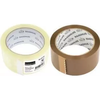 Fita de embalagem de polipropileno castanha de baixo ruído RAADHUIS, 48 mm x 66 m, 6 rolos (RD-351146)