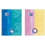 Bloco de notas Oxford Collegeblock DUO Touch A4+ rosa/amarelo - 80 folhas pautadas com capa soft-touch 400207175