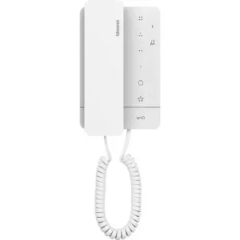 Posto interior áudio Legrand BTicino 344292 Classe 100 A16M com auscultador para sistema de barramento de 2 fios, branco