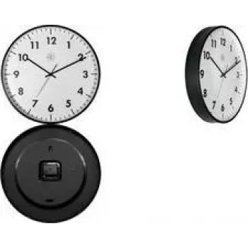 Relógio de parede de quartzo NEXTIME STIL 400 mm mostrador branco ponteiros pretos 7317-V2